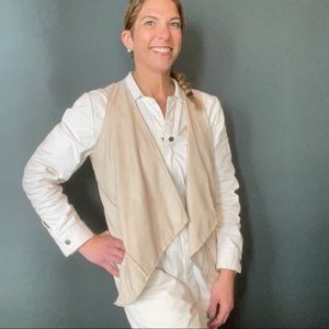 SW3 Bespoke Polyester Vest for Women in Tan Color